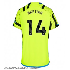 Arsenal Eddie Nketiah #14 Vieraspaita Naisten 2023-24 Lyhythihainen